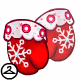 Cheery Snowflake Mittens