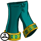 Plush Blue Velvet Trousers