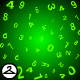 Swirls of Numbers Background
