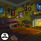 Spooky Portrait Hall Background