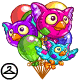 Plushie Whoot Balloon Bouquet