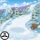 Downhill Snowball Background