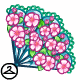 Sparkling Flower Fan