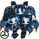 Floating Dark Faerie Sisters Doll