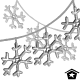Sparkling Snowflake Garland