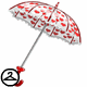 Raining Hearts Umbrella