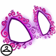 Magenta Swirl Facepaint