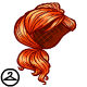 Side Ponytail Orange Wig